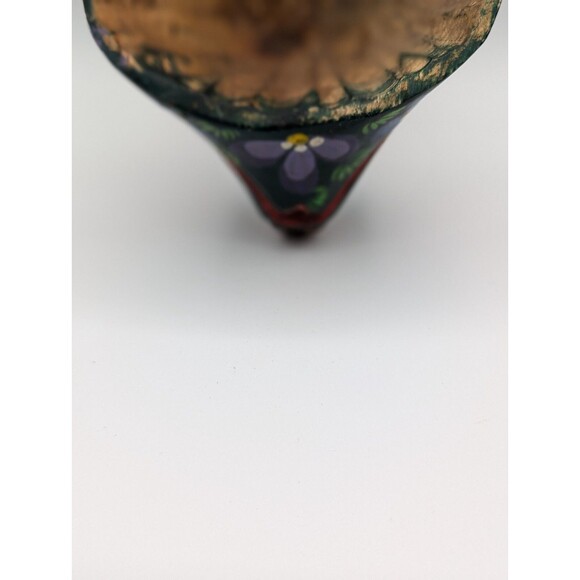 Hand Carved & Painted Guatemalan Wooden Dance Mask Wall Decor Rabbit Floral - Picture 11 of 16